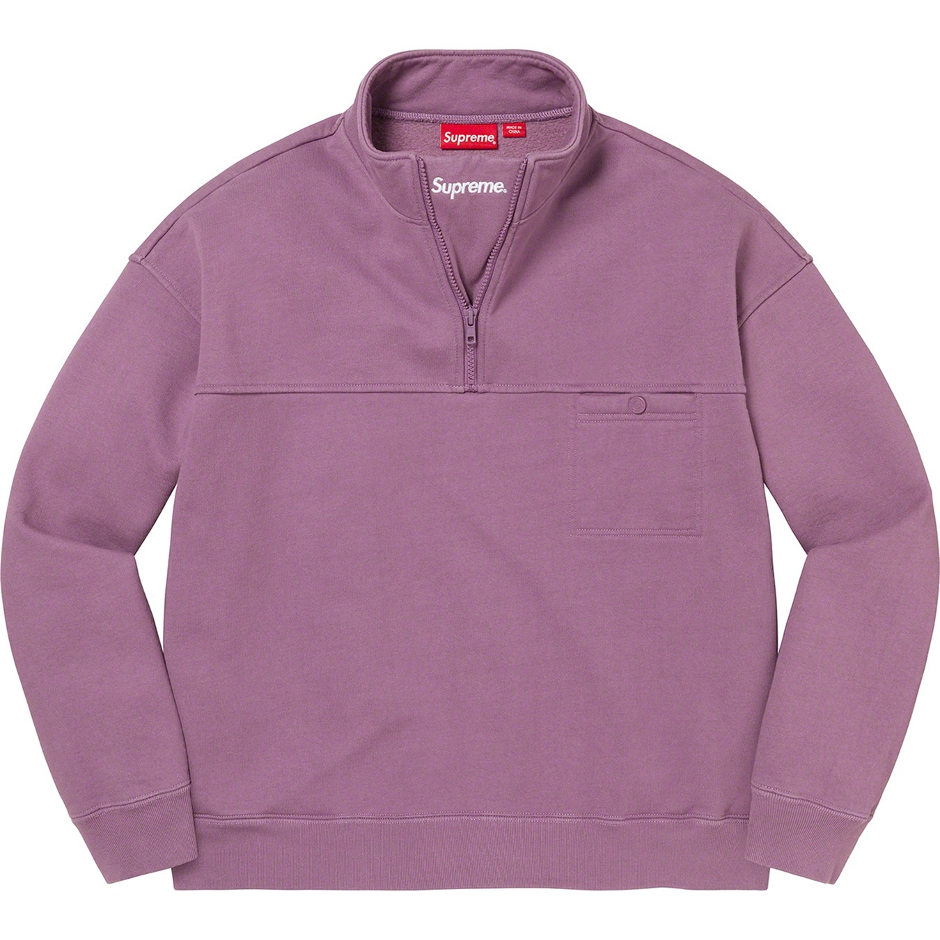 Washed Half Zip Pullover view 3